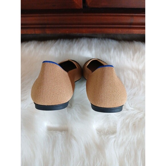 ROTHY'S Women's Size 8 The Camel Captoe Ballet Flat Classic w/Comfort Black/Tan - Picture 8 of 13